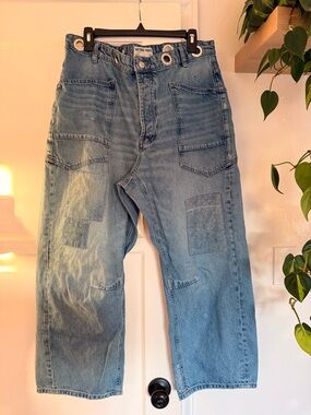 We The Free Moxie Low Slung Pull On Barrel Jeans